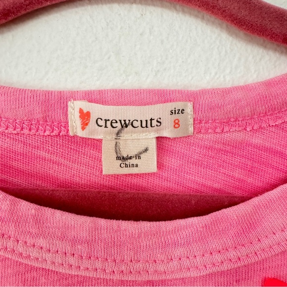 Crewcuts Flower Appliqué Tee Girls Size 8 - Picture 2 of 4